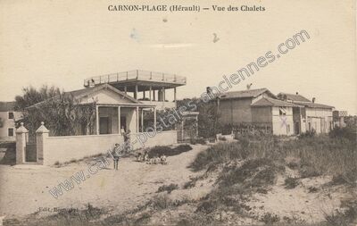 Carte postale ancienne Carnon Plage — Mauguio (Hérault)