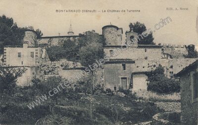 Carte postale ancienne Le Château de Turenne — Montarnaud (Hérault)