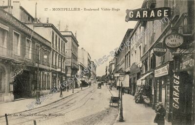 Carte postale ancienne Boulevard Victor-Hugo — Montpellier (Hérault)