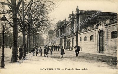 Carte postale ancienne Ecole des Beaux-Arts — Montpellier (Hérault)