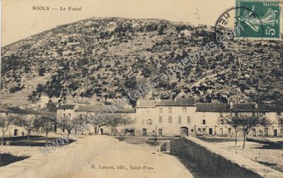 Carte postale ancienne Le Foiral — Riols (Hérault)