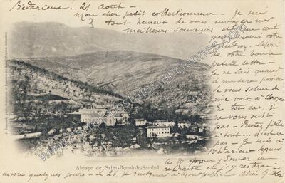 Carte postale ancienne St Benoit le Sembel — Riols (Hérault)
