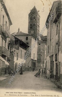 Carte postale ancienne St Gervais — Saint-Gervais-sur-Mare (Hérault)