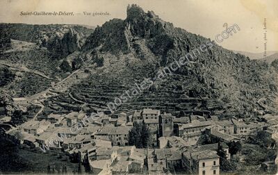 Carte postale ancienne Vue générale — Saint-Guilhem-le-Désert (Hérault)