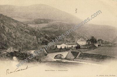 Carte postale ancienne Ponderach — Saint-Pons-de-Thomières (Hérault)