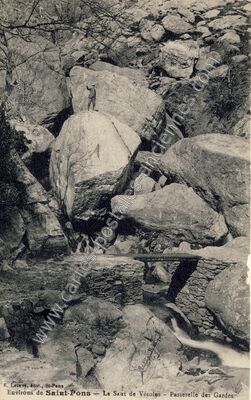 Carte postale ancienne Saut de Vesoles — Saint-Pons-de-Thomières (Hérault)