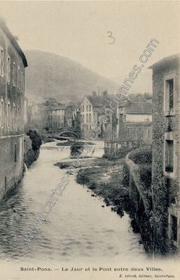 Carte postale ancienne St Pons — Saint-Pons-de-Thomières (Hérault)