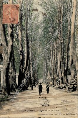 Carte postale ancienne St Pons — Saint-Pons-de-Thomières (Hérault)