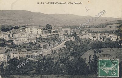 Carte postale ancienne La Salvetat — La Salvetat-sur-Agout (Hérault)