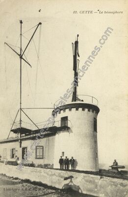 Carte postale ancienne Le Sémaphore — Sète (Hérault)