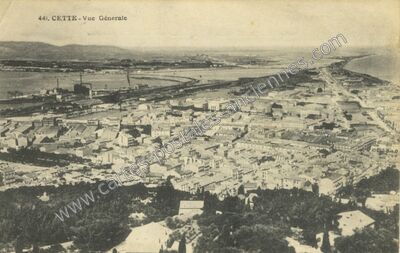 Carte postale ancienne Vue Générale — Sète (Hérault)