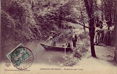 Carte postale ancienne Rivière du petit Vichy — Lamalou-les-Bains (Hérault)
