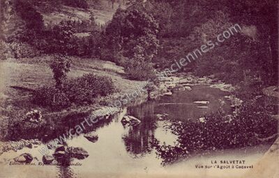 Carte postale ancienne La Salvetat — La Salvetat-sur-Agout (Hérault)