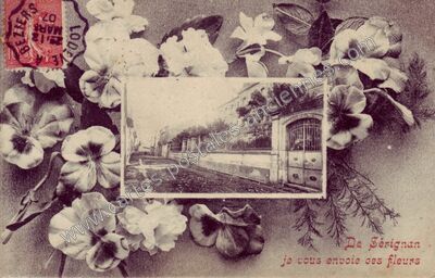 Carte postale ancienne De Sérignan — Sérignan (Hérault)