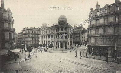 Carte postale ancienne La Poste — Béziers (Hérault)