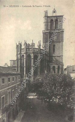 Carte postale ancienne Cathédrale St-Nazaire, l'Abside — Béziers (Hérault)