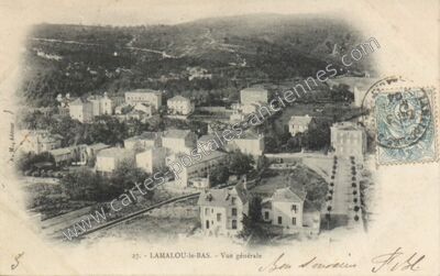 Carte postale ancienne Vue générale — Lamalou-les-Bains (Hérault)