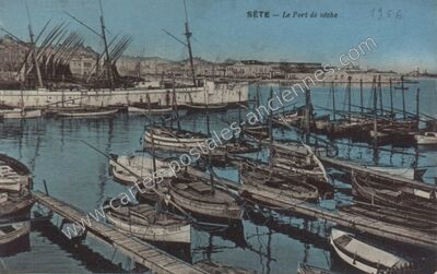 Carte postale ancienne Le Port de véche — Sète (Hérault)