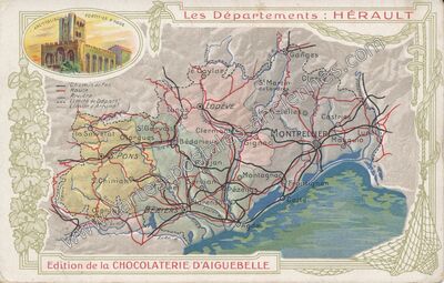 Carte postale ancienne Departement de l'Herault — Non Localisée (Hérault)