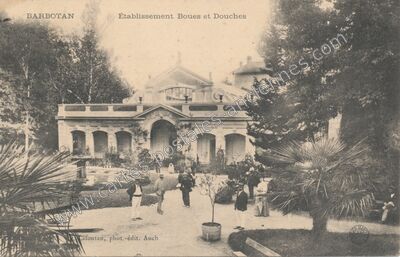 Carte postale ancienne Barbotan — Cazaubon (Gers)