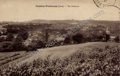 Carte postale ancienne Castera Verduzan — Castéra-Lectourois (Gers)