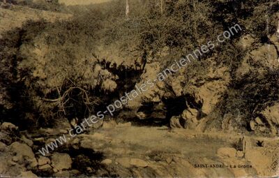 Carte postale ancienne La Grotte — Saint-André (Gers)