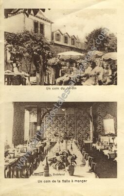 Carte postale ancienne Un coin du Jardin — Binic (Côtes-d'Armor)