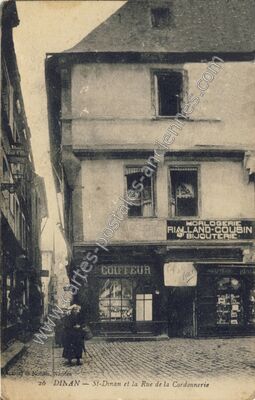 Carte postale ancienne Horlogerie Rial-Land-Cousin Bijouterie — Dinan (Côtes-d'Armor)