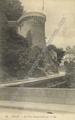 Carte postale ancienne La Tour Sainte-Catherine — Dinan (Côtes-d'Armor)