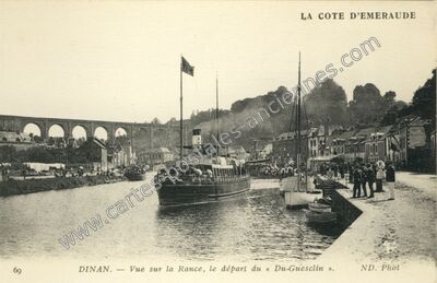 Carte postale ancienne La Côte d'Émeraude — Dinan (Côtes-d'Armor)