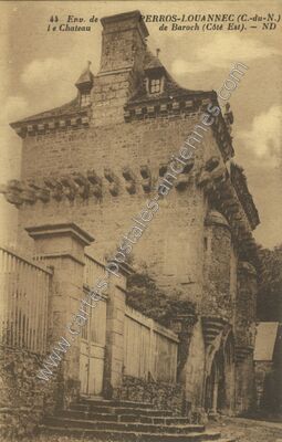 Carte postale ancienne Chateau de Barach — Louannec (Côtes-d'Armor)