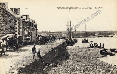 Carte postale ancienne Le Port — Perros-Guirec (Côtes-d'Armor)