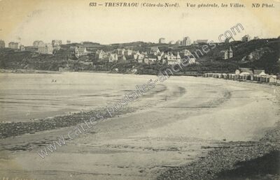 Carte postale ancienne Trestraou — Perros-Guirec (Côtes-d'Armor)