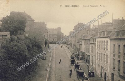 Carte postale ancienne Rue de Gouëdic — Saint-Brieuc (Côtes-d'Armor)