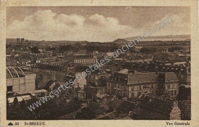 Carte postale ancienne Vue Générale — Saint-Brieuc (Côtes-d'Armor)
