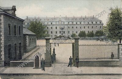 Carte postale ancienne Caserne Charner — Saint-Brieuc (Côtes-d'Armor)
