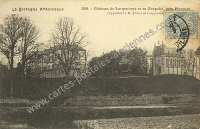 Carte postale ancienne Chateau de Largentaye — Saint-Lormel (Côtes-d'Armor)