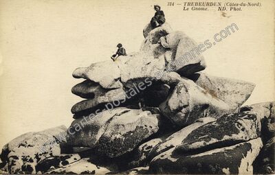 Carte postale ancienne Le Gnome — Trébeurden (Côtes-d'Armor)
