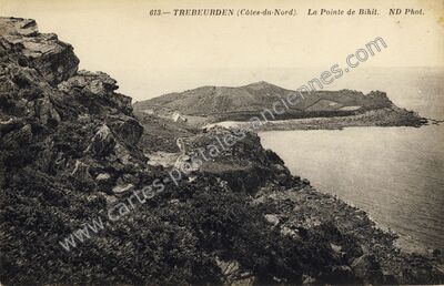 Carte postale ancienne La Pointe de Bihit — Trébeurden (Côtes-d'Armor)