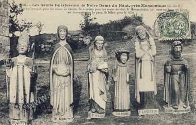 Carte postale ancienne Notre Dame du Haut — Trédaniel (Côtes-d'Armor)