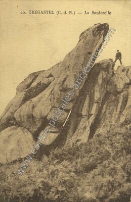 Carte postale ancienne La Sauterelle — Trégastel (Côtes-d'Armor)