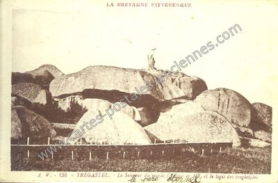 Carte postale ancienne LA BRETAGNE PITTORESQUE — Trégastel (Côtes-d'Armor)