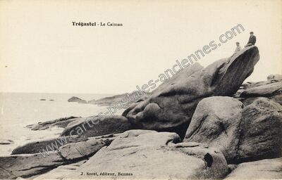 Carte postale ancienne Le Caïman — Trégastel (Côtes-d'Armor)
