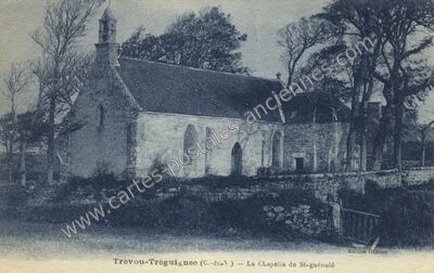 Carte postale ancienne La Chapelle de St-guénolé — Trévou-Tréguignec (Côtes-d'Armor)