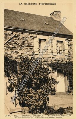 Carte postale ancienne La Maison de Pierre Loti — Paimpol (Côtes-d'Armor)