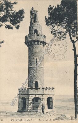 Carte postale ancienne La Tour de Kéromnes — Paimpol (Côtes-d'Armor)