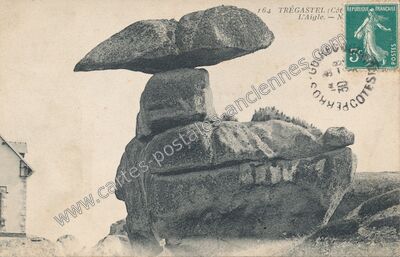 Carte postale ancienne L'Aigle — Trégastel (Côtes-d'Armor)
