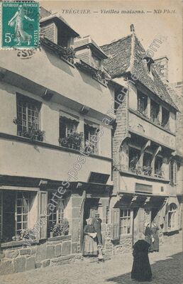 Carte postale ancienne Vieilles maisons — Tréguier (Côtes-d'Armor)