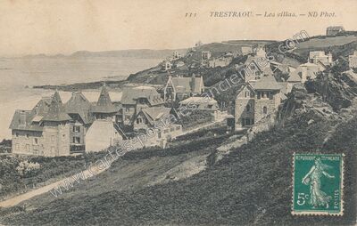 Carte postale ancienne Trestraou — Perros-Guirec (Côtes-d'Armor)