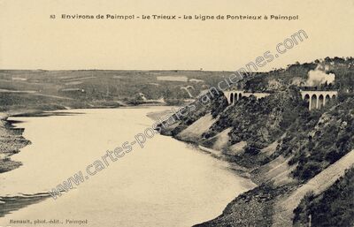 Carte postale ancienne Le Trieux — Plourivo (Côtes-d'Armor)